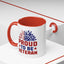 4th of July Mug - Proud to Be a Veteran Sunflower
