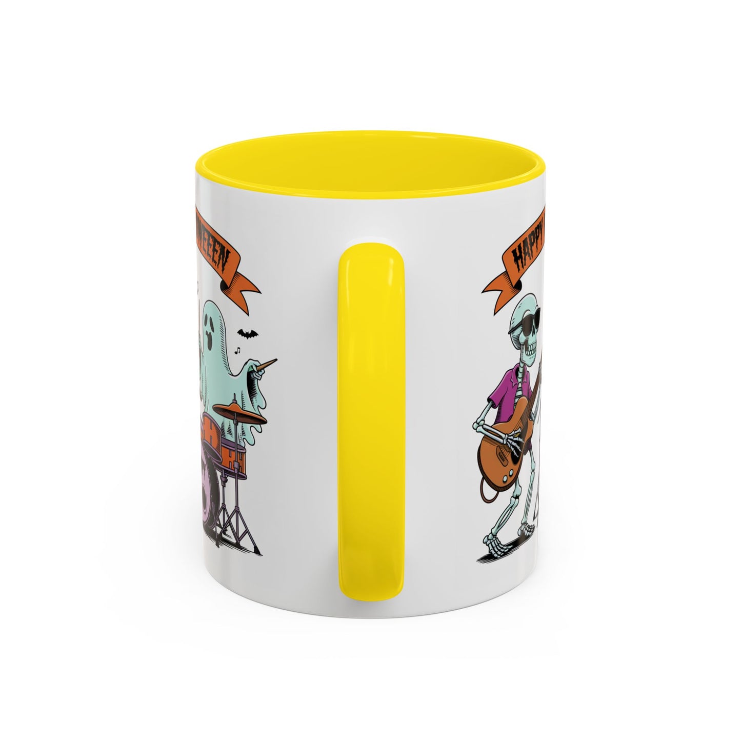 Halloween Mug - Skeleton & Ghost Band