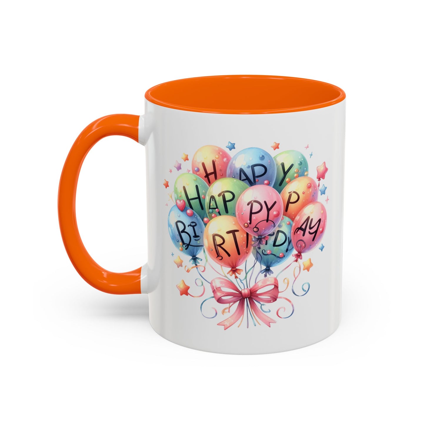 Birthday Mug - Happy Birthday Balloons