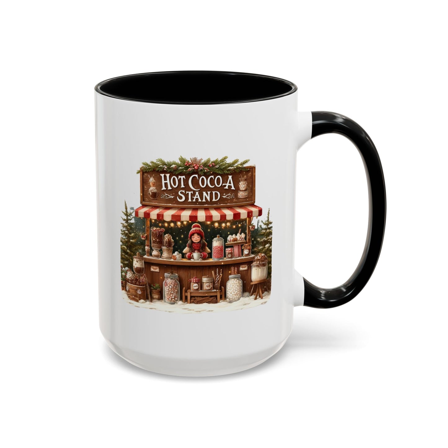 Christmas Mug - Hot Cocoa Stand White Text