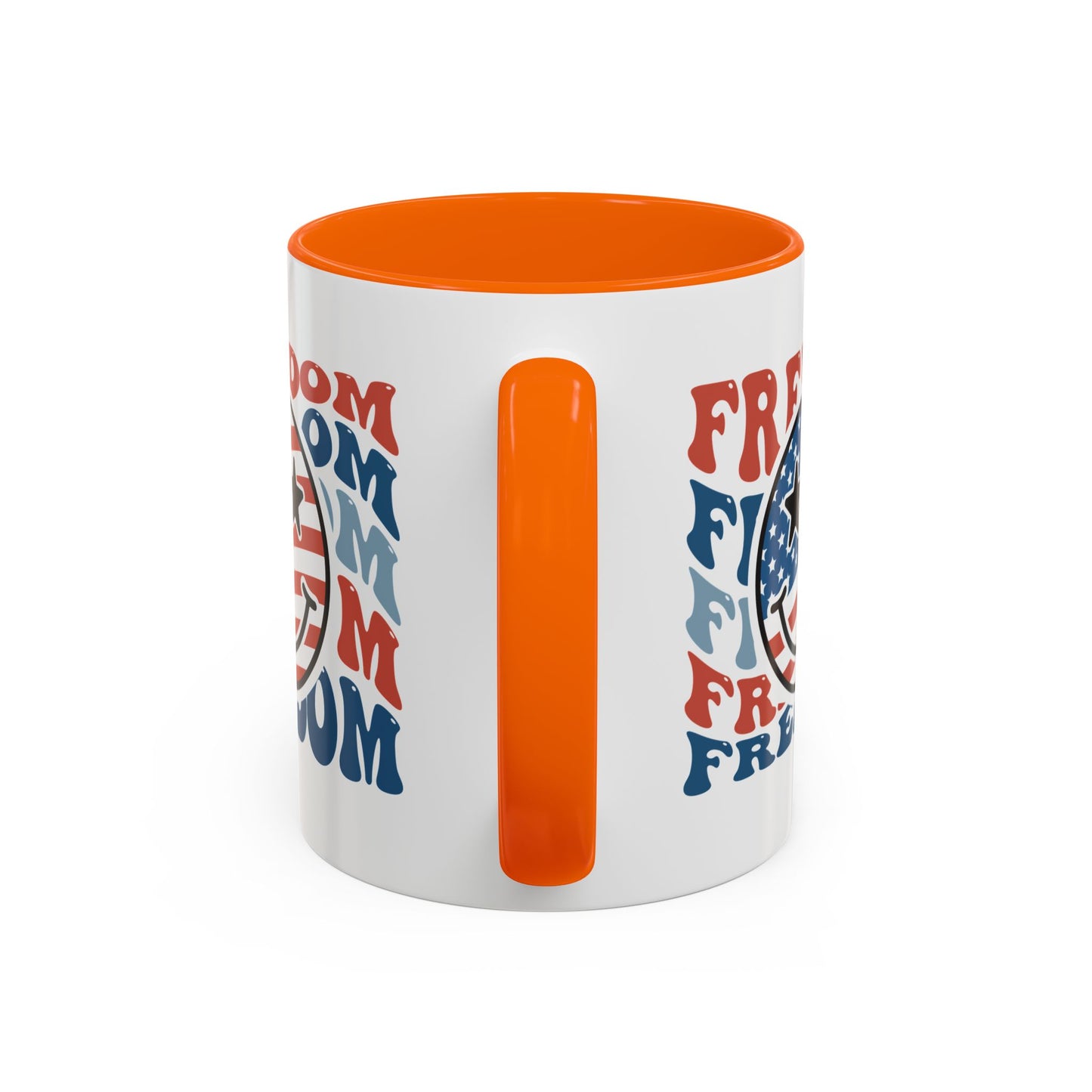 4th of July Mug - Freedom Smiley Face