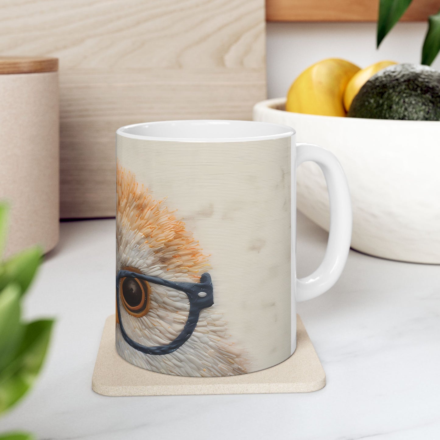 Artistic Mug - Felted Owl