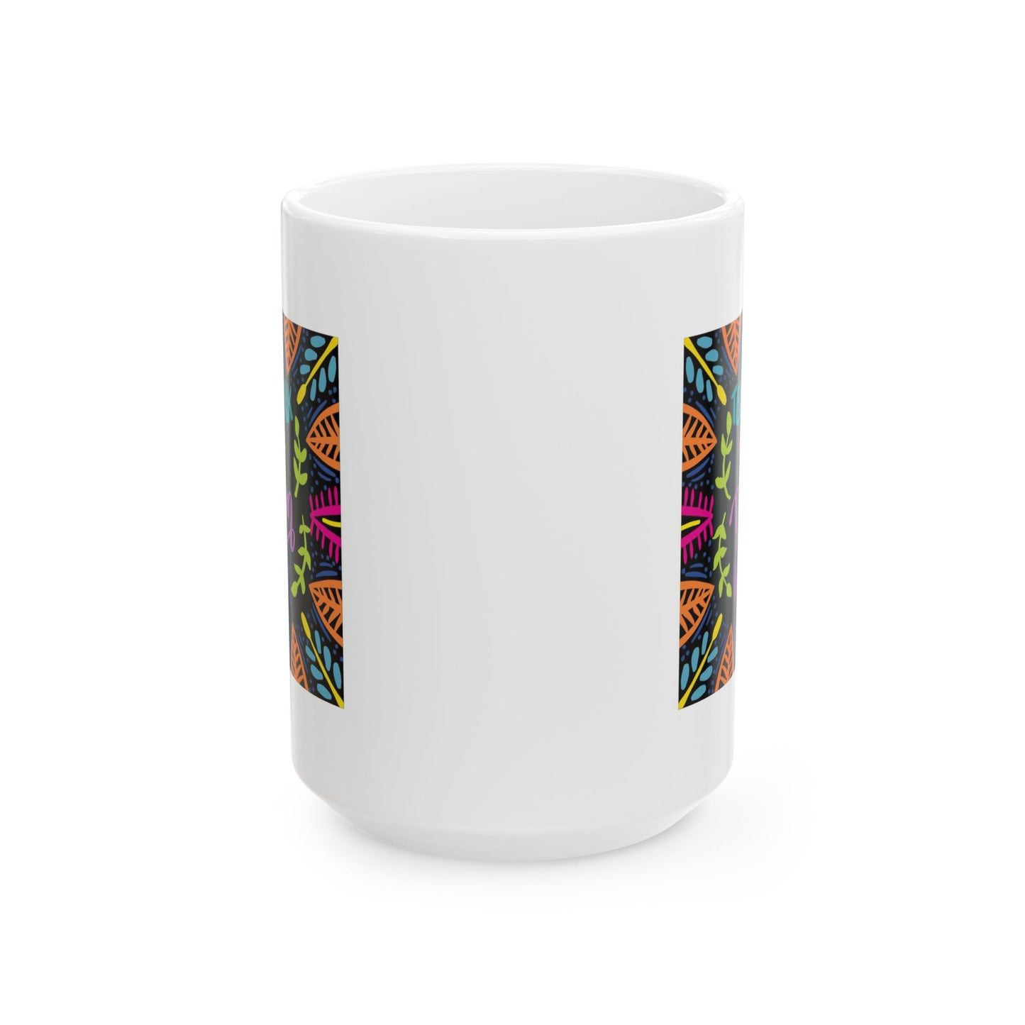 Motivation Mug - Teamwork Makes The Dream work Leaves