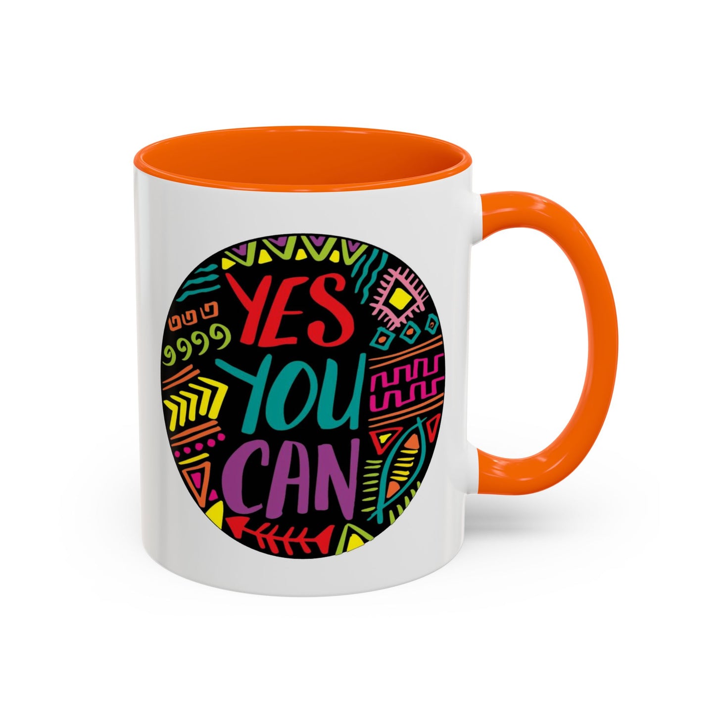 Motivation Mug - Yes You Can Badge