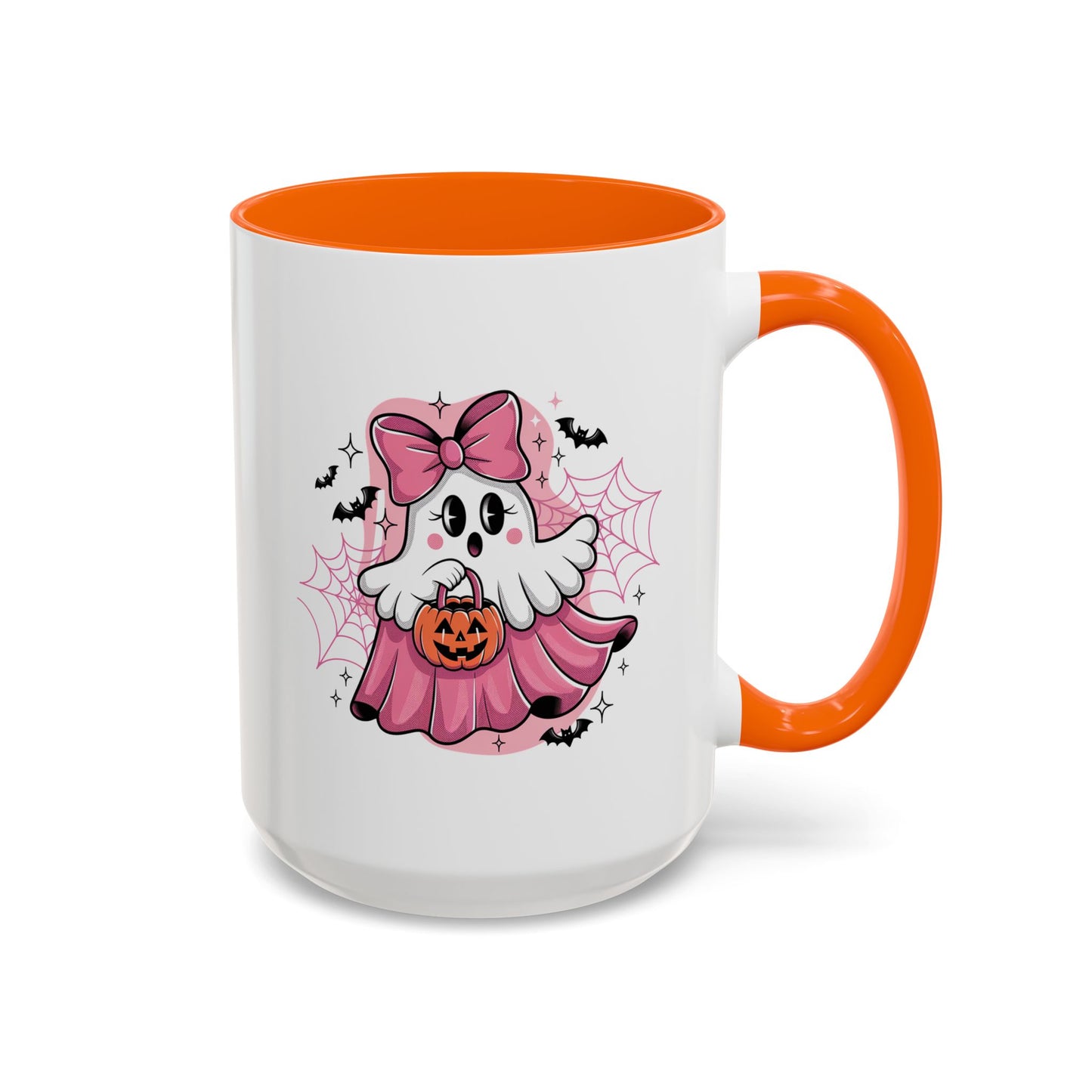Halloween Mug - Ghost With Pink Bow