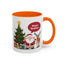 Christmas Mug - Happy Holidays Callout Santa Tree Presents Reindeer