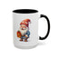 Christmas Mug - Old Gnome with Present