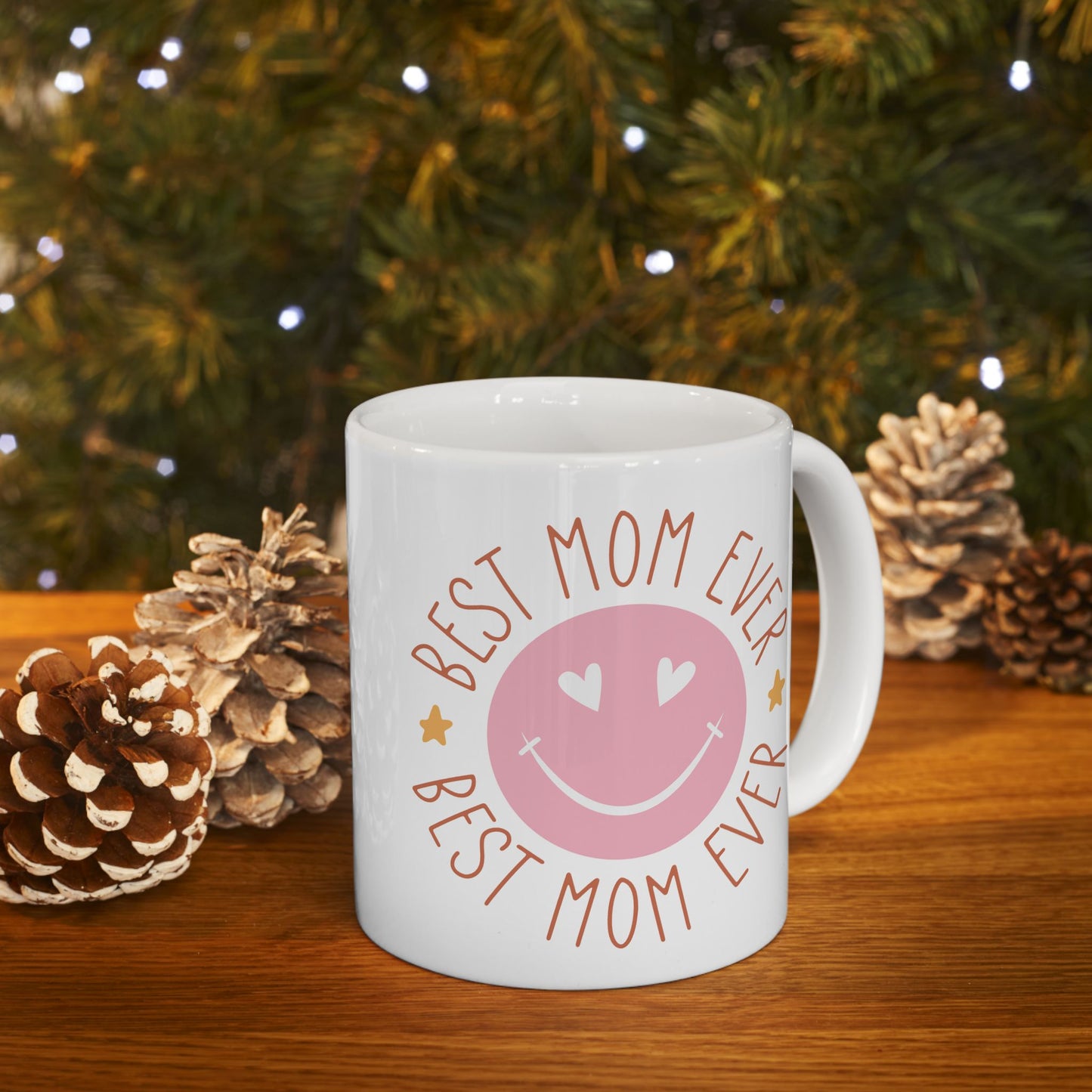 Mother's Day Mug - Best Mom Ever Smiley Face