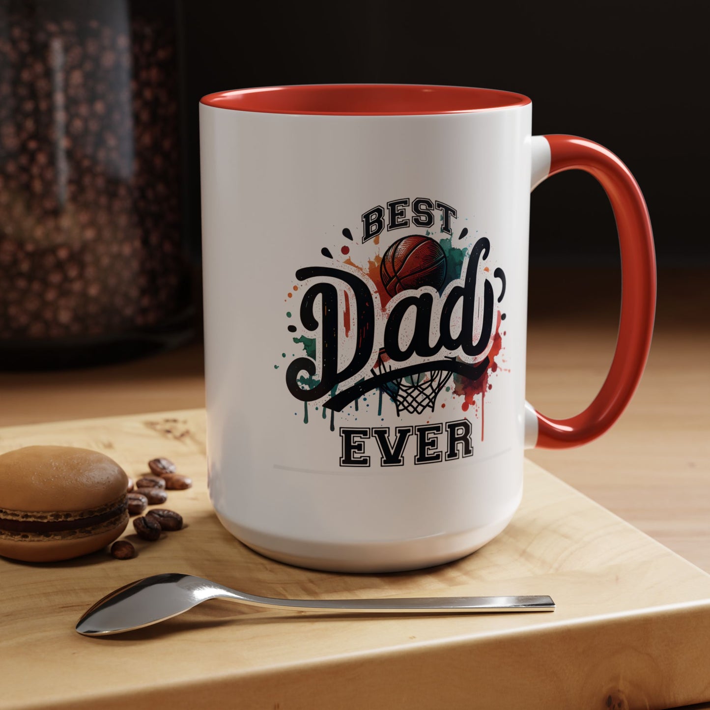 Father's Day Mug - Best Dad Ever Basketball