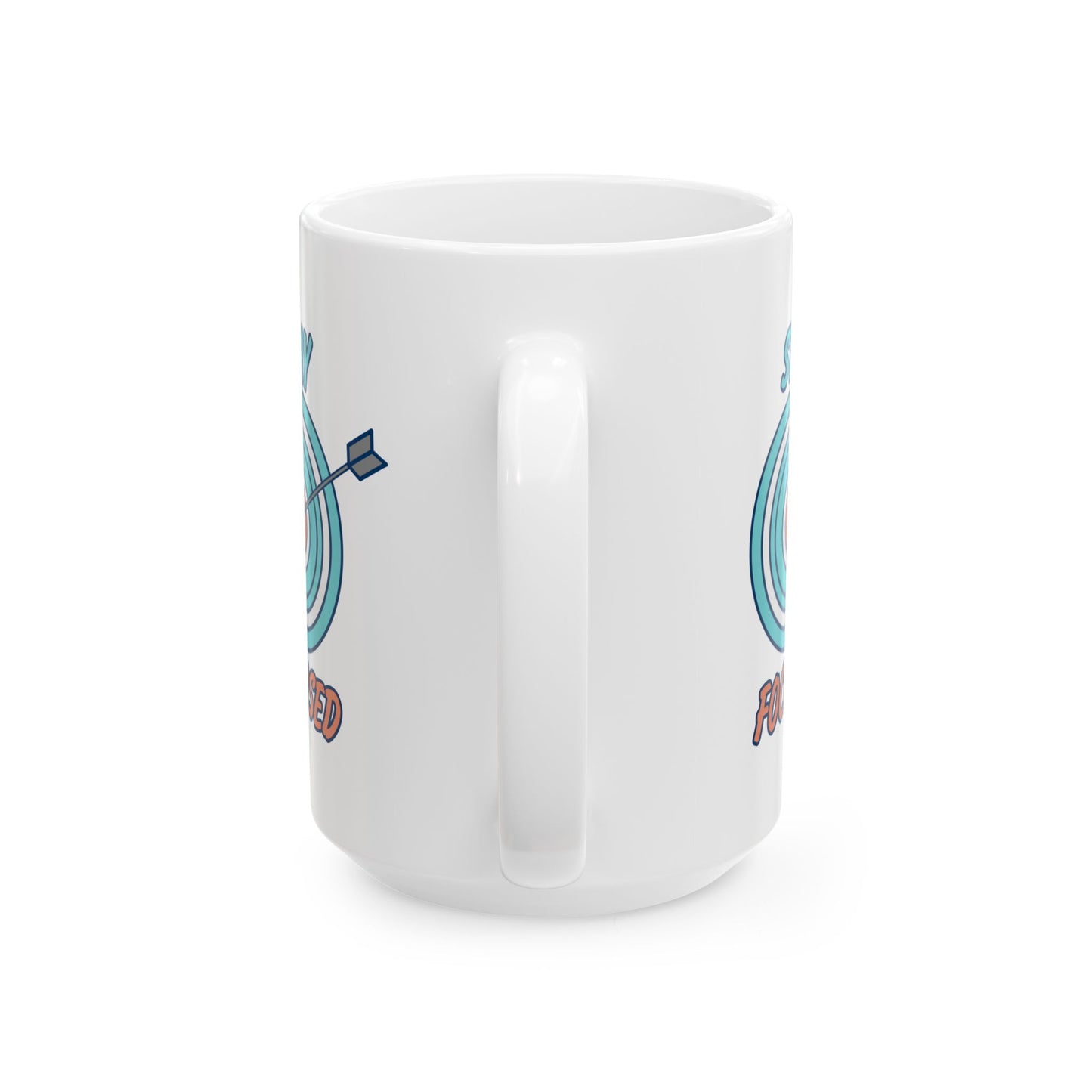 Motivation Mug - Stay Focused Arrow