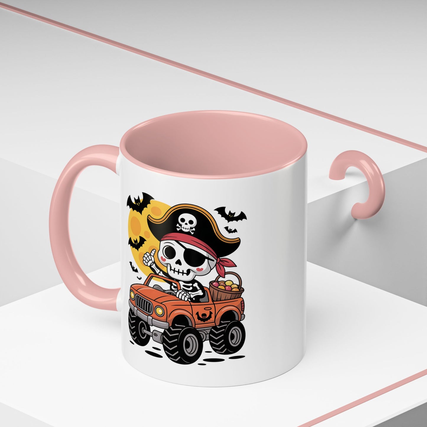 Halloween Mug - Driving Skeleton Pirate
