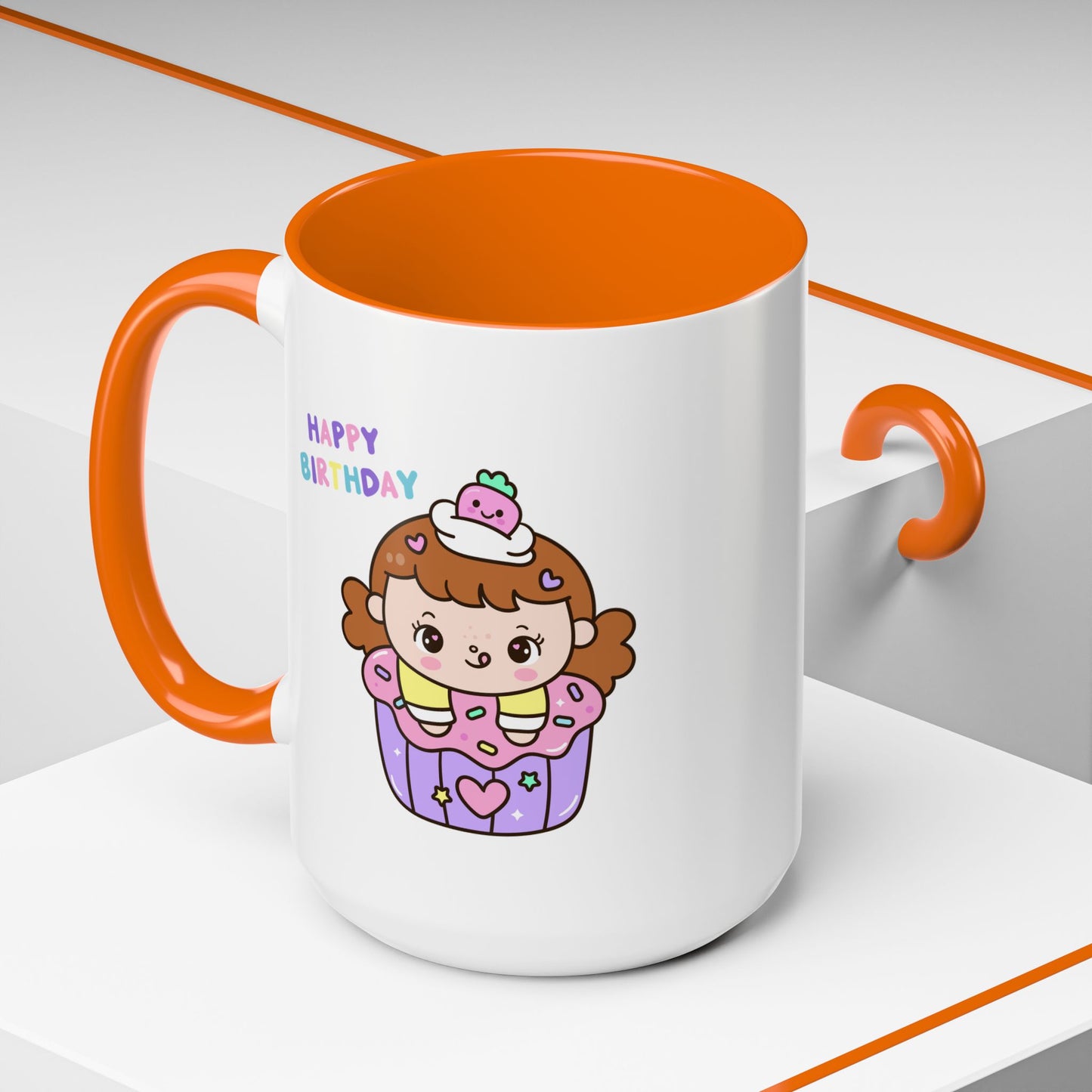 Birthday Mug - Cute Girl Cupcake