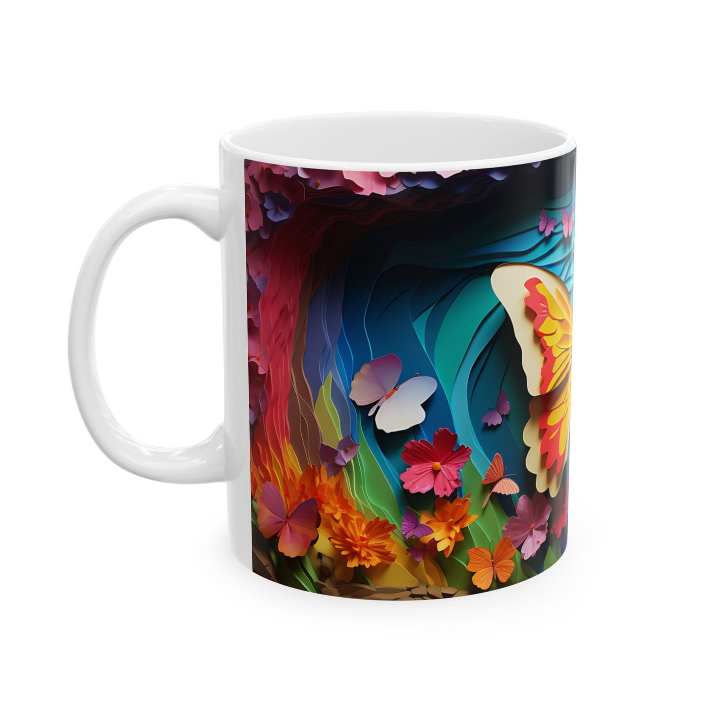 Artistic Mug - Colorful Butterflies 3