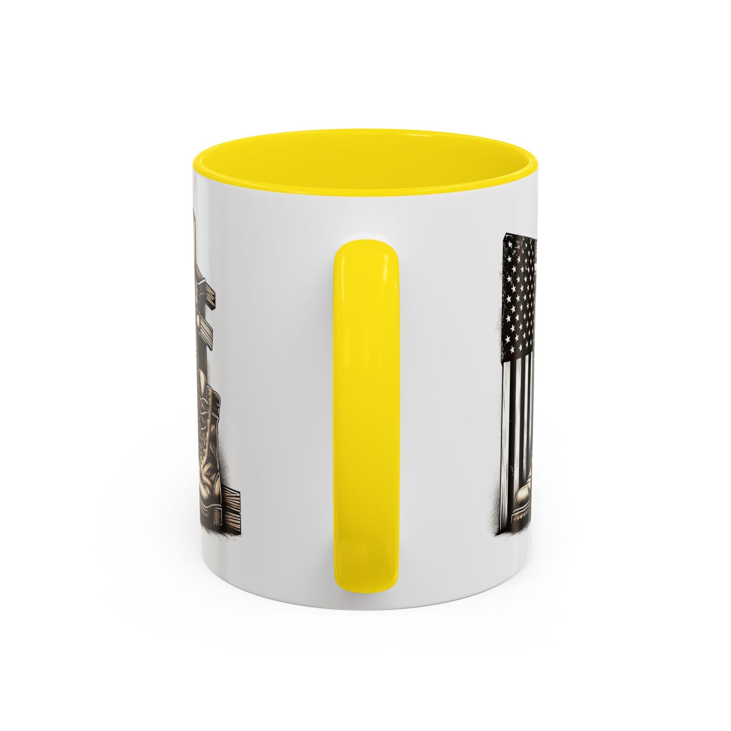4th of July Mug - Fallen Soldier Boots Flag