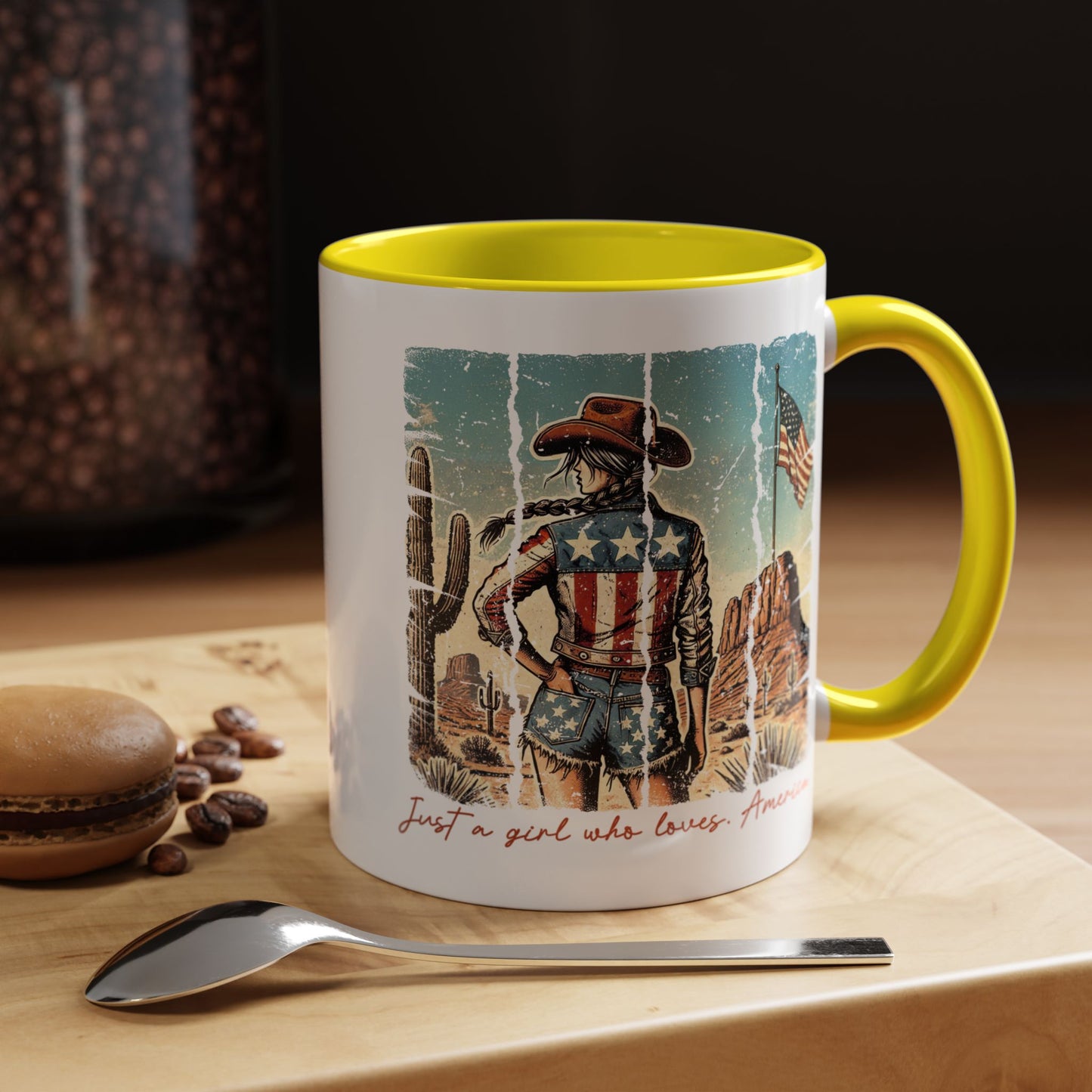 4th of July Mug - Just a Girl Who Loves America