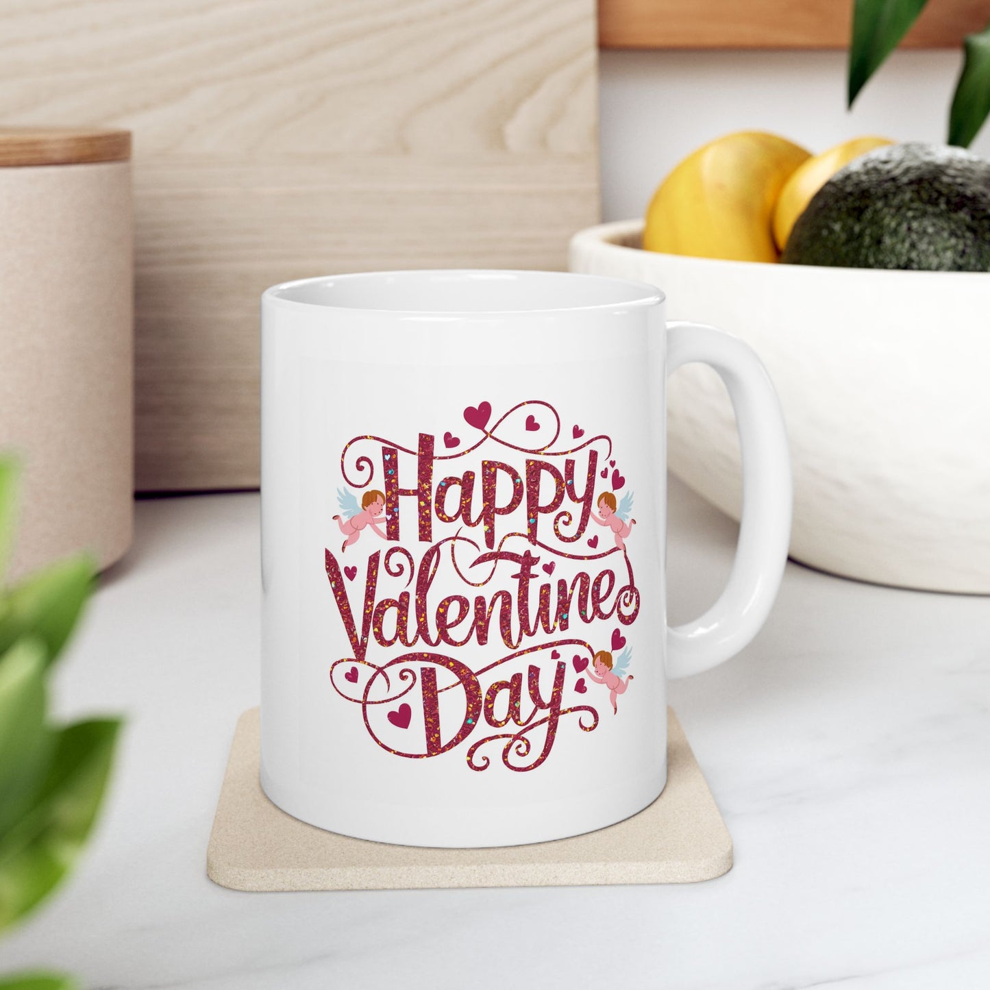 Valentine's Day Mug - Happy Whimsical