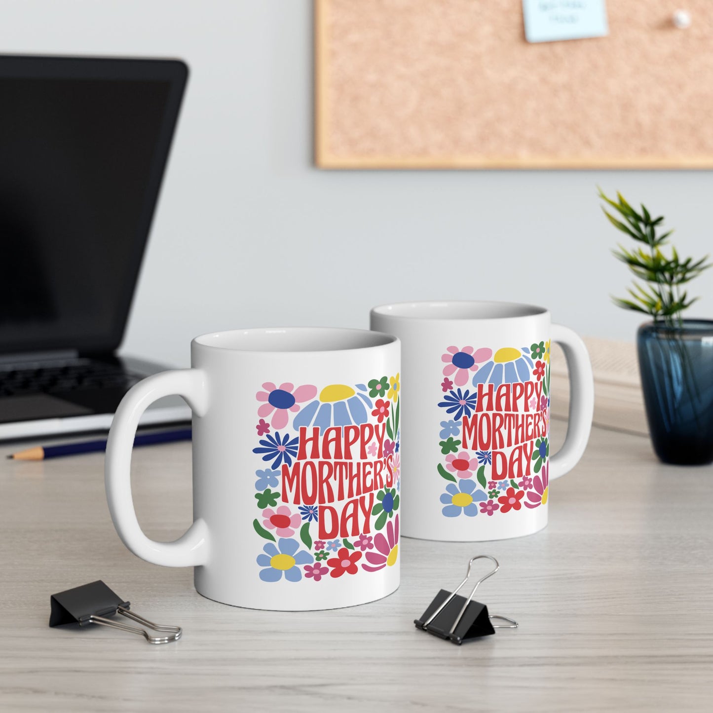 Mother's Day Mug - Happy Mother's Day Floral