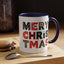 Christmas - Merry Christmas Black Red Green Patterned Text