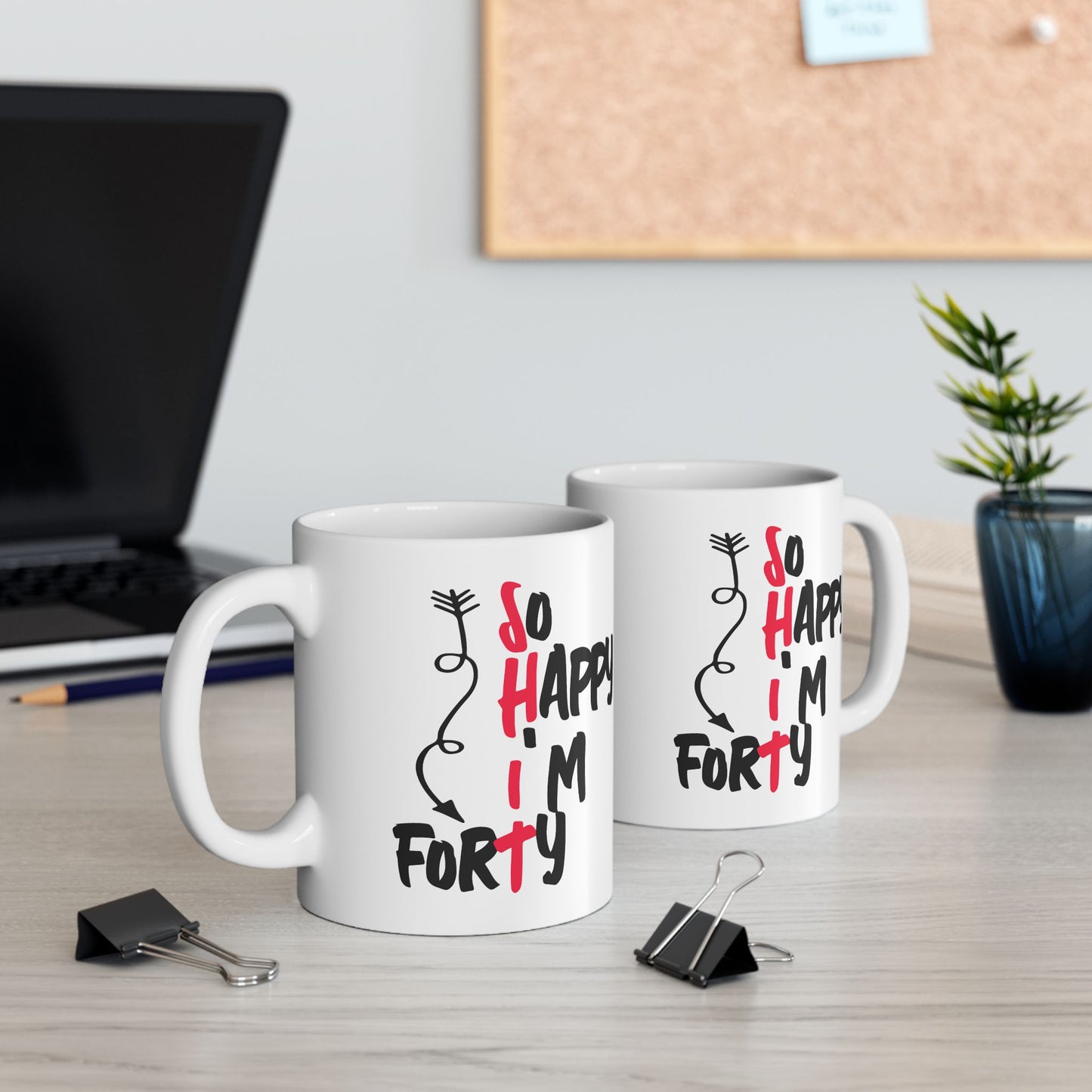Birthday Mug - So Happy I'm Forty