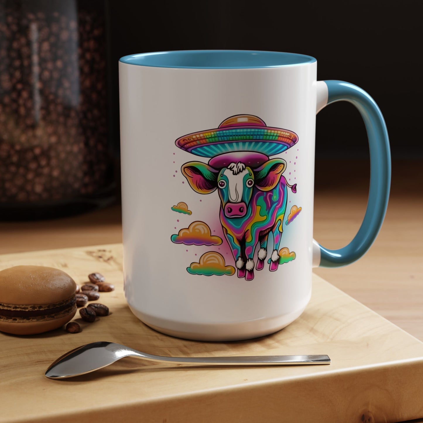 Alien Mug - Multicoloured Cow