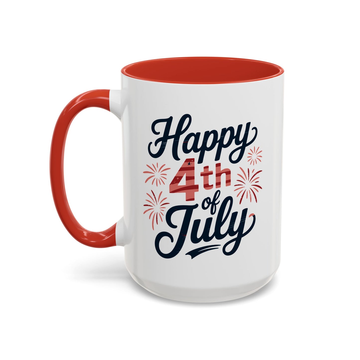 4th of July Mug - Happy 4th of July Fireworks