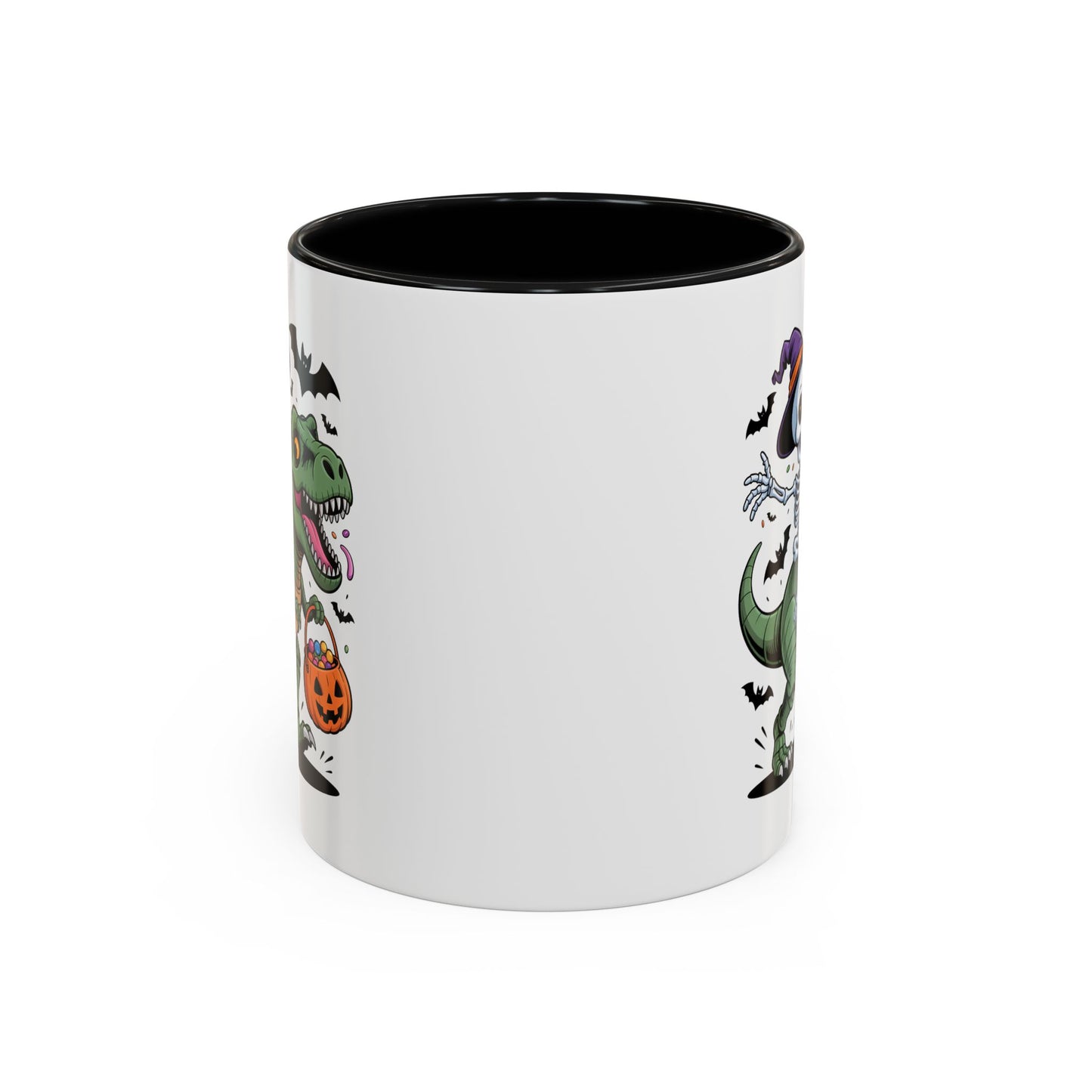 Halloween Mug - Skeleton Riding Dinosaur