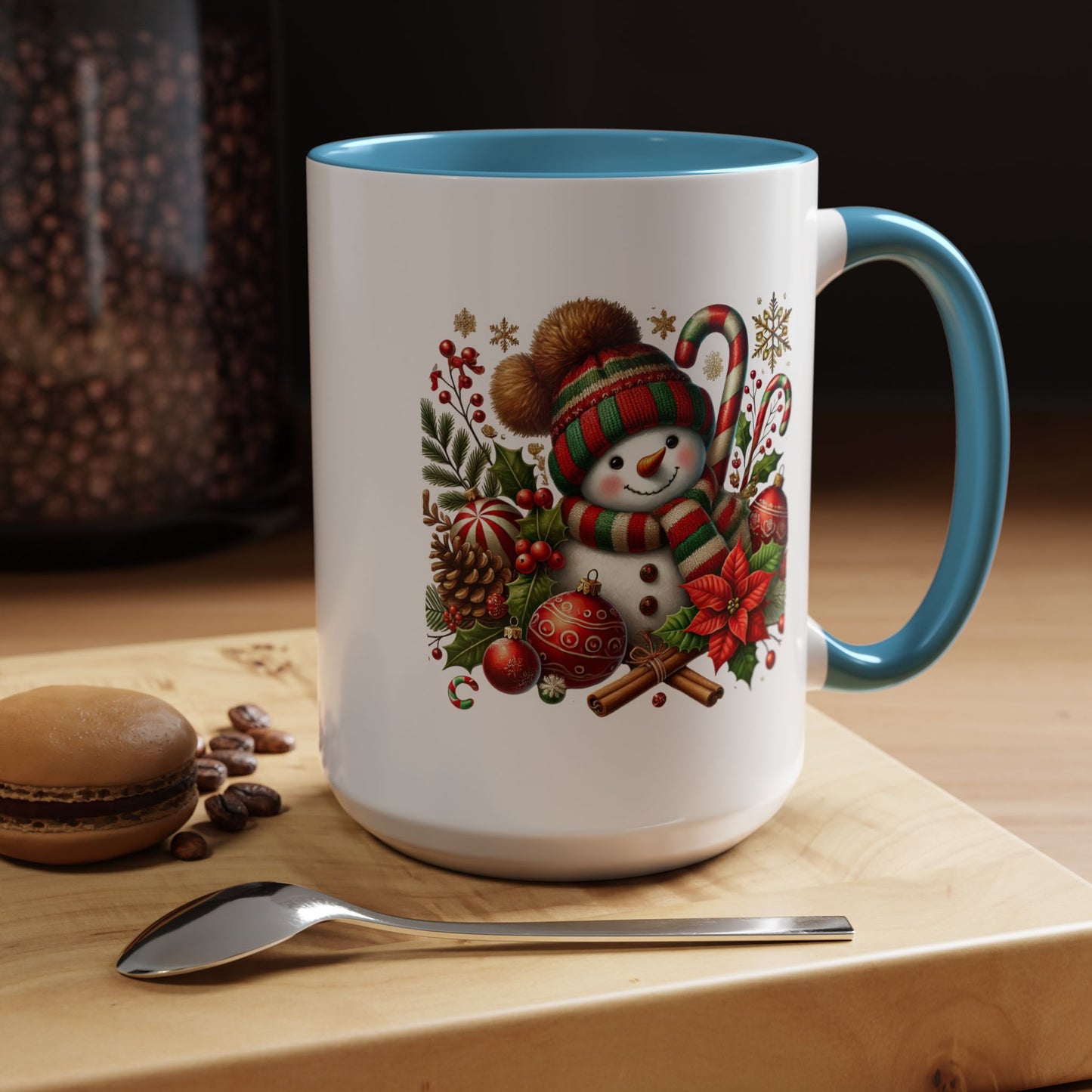 Christmas Mug - Red and Green Snowman 2