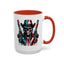 4th of July Mug - Skeleton with American Flag