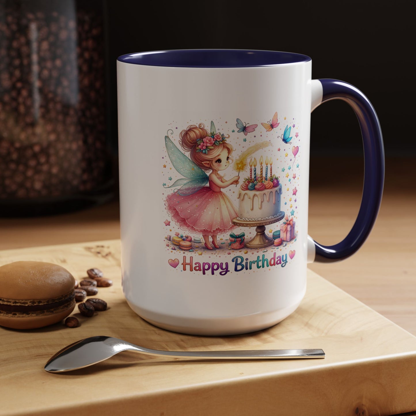 Birthday Mug - Fairy Butterflies