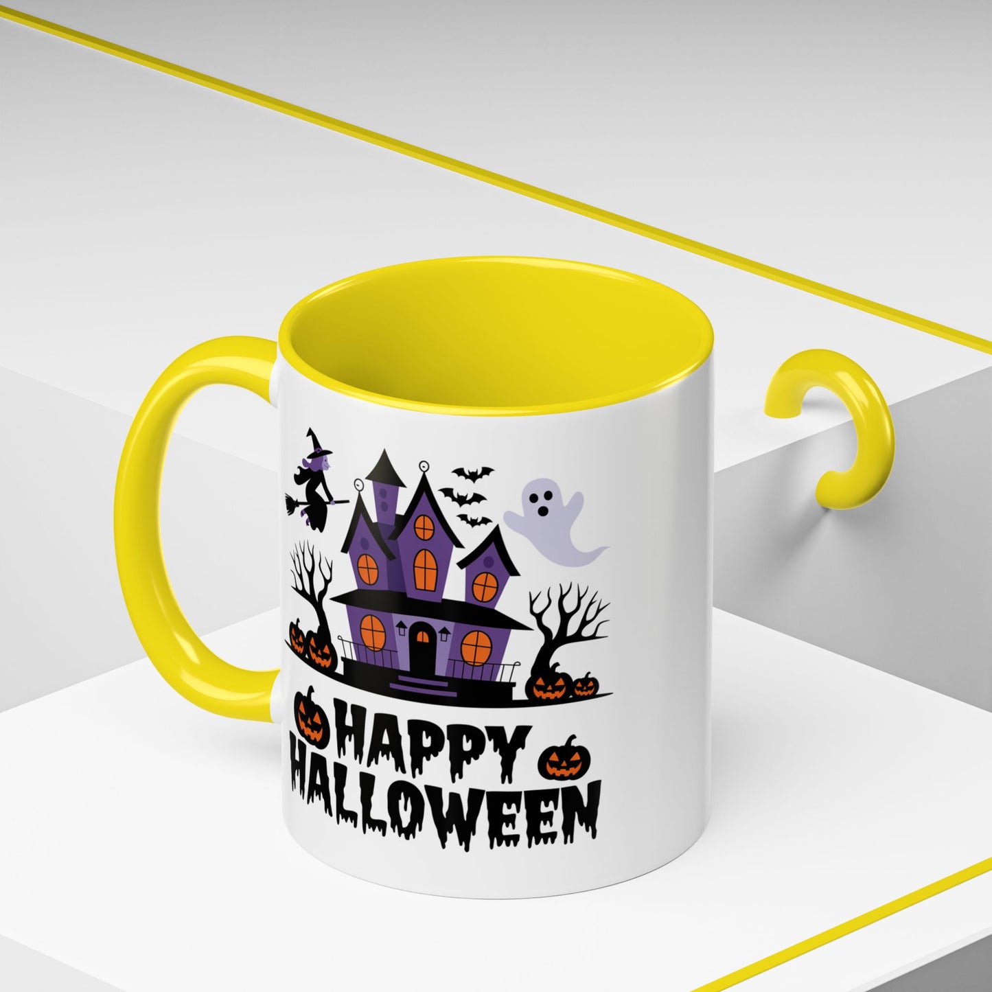 Halloween Mug - Happy Halloween Purple House