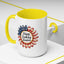 4th of July Mug - Happy Birthday America Sunflower