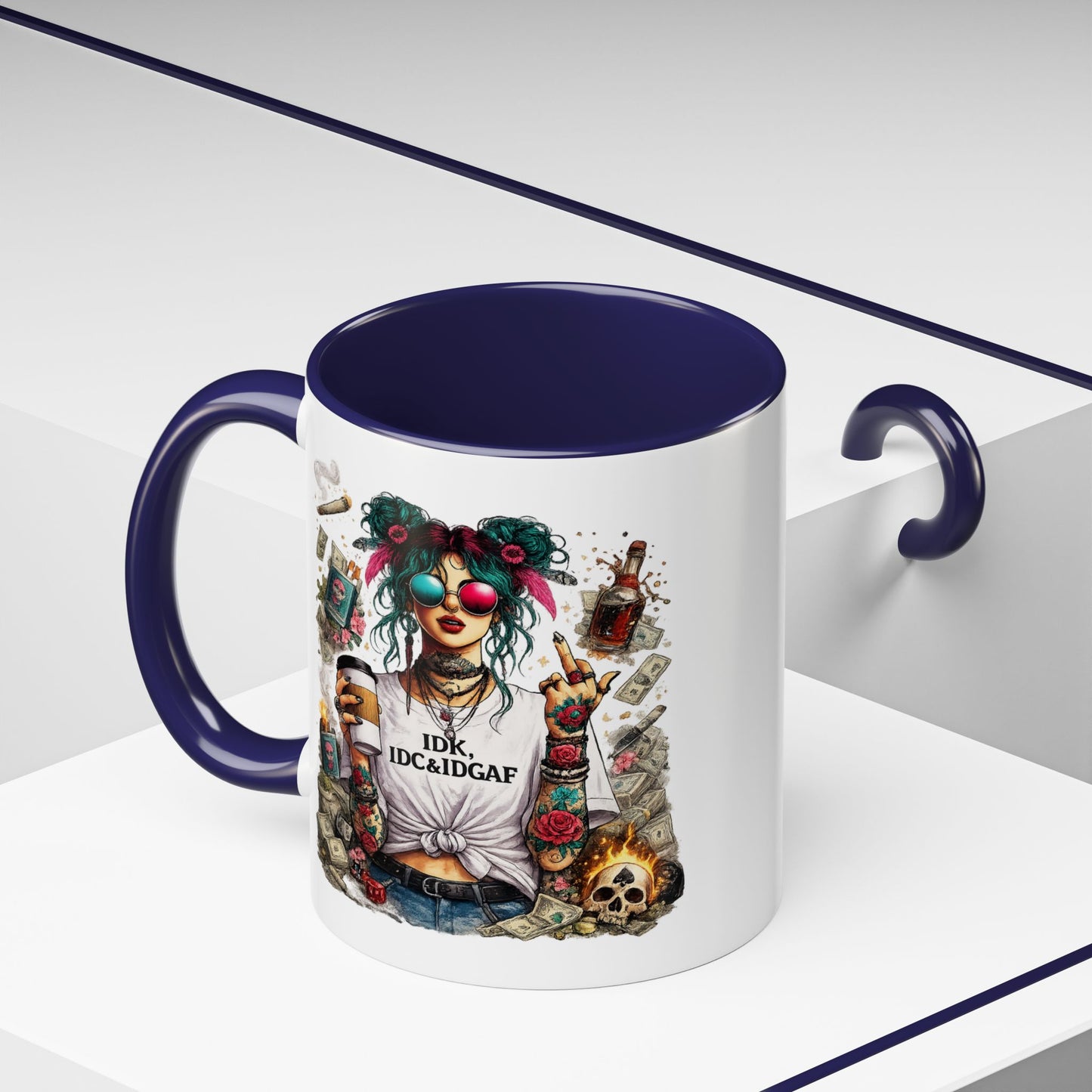 Humor Mug - The IDK IDC & IDGAF