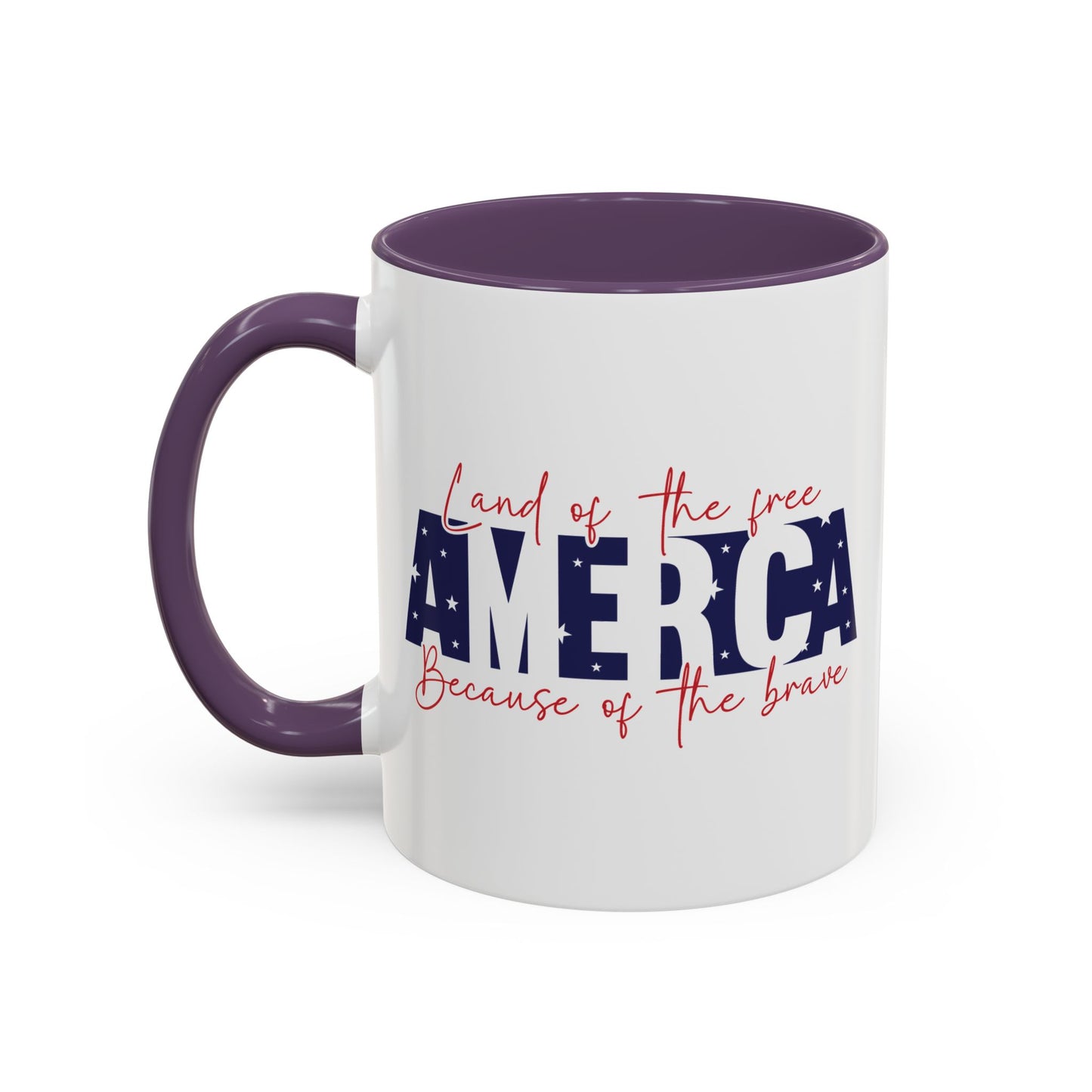 4th of July Mug - American Land of the Free Stars