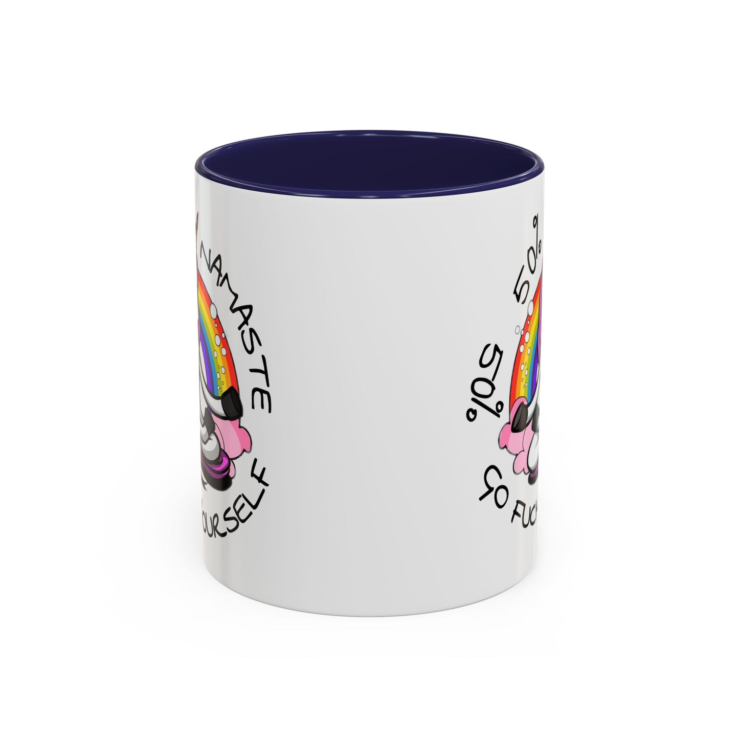 Adult Mug - 50% Namaste 50% Go Fuck Yourself