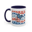 4th of July Mug - America peace Sign