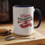 Christmas Mug - Red & Green Text Trumpet