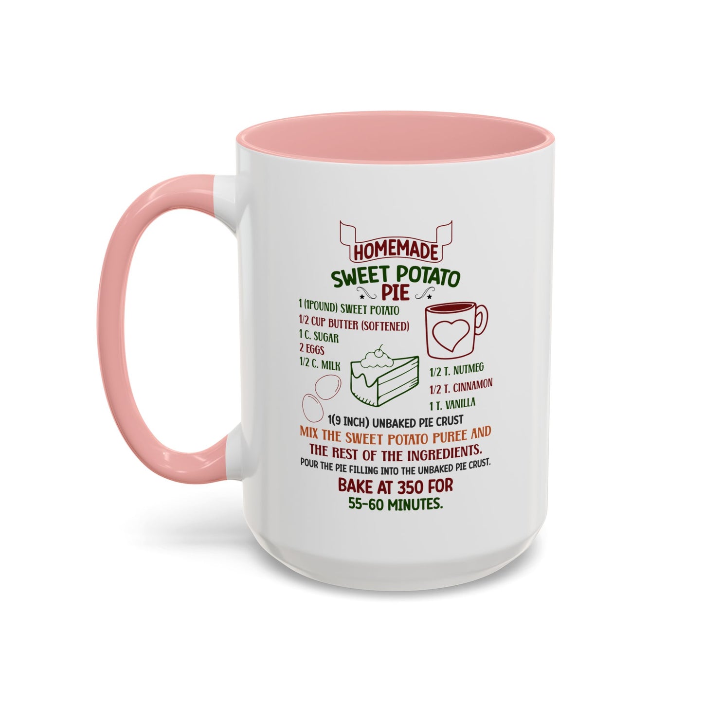 Christmas Mug - Homemade Sweet Potato Pie Recipe
