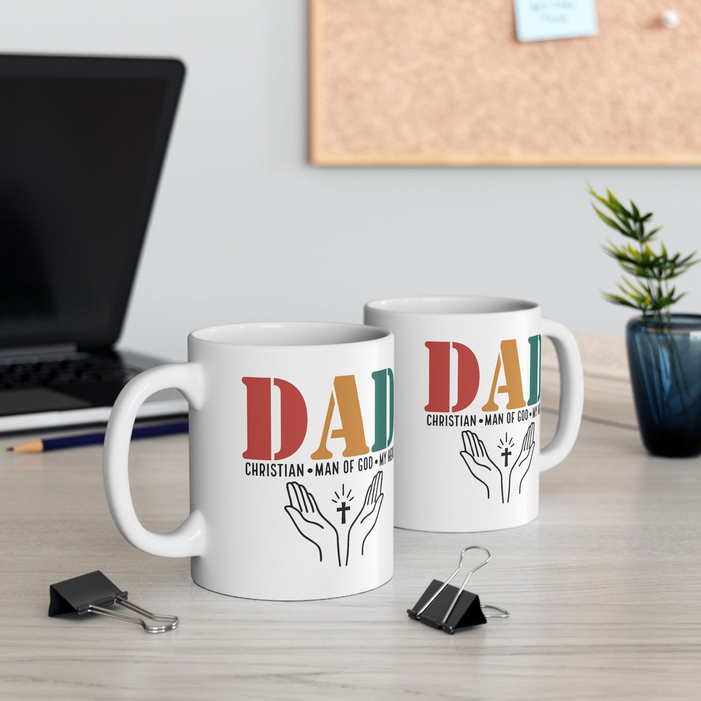 Father's Day Mug - Dad Man Of God