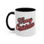 Christmas Mug - Merry Christmas Red & Black Baseball Text