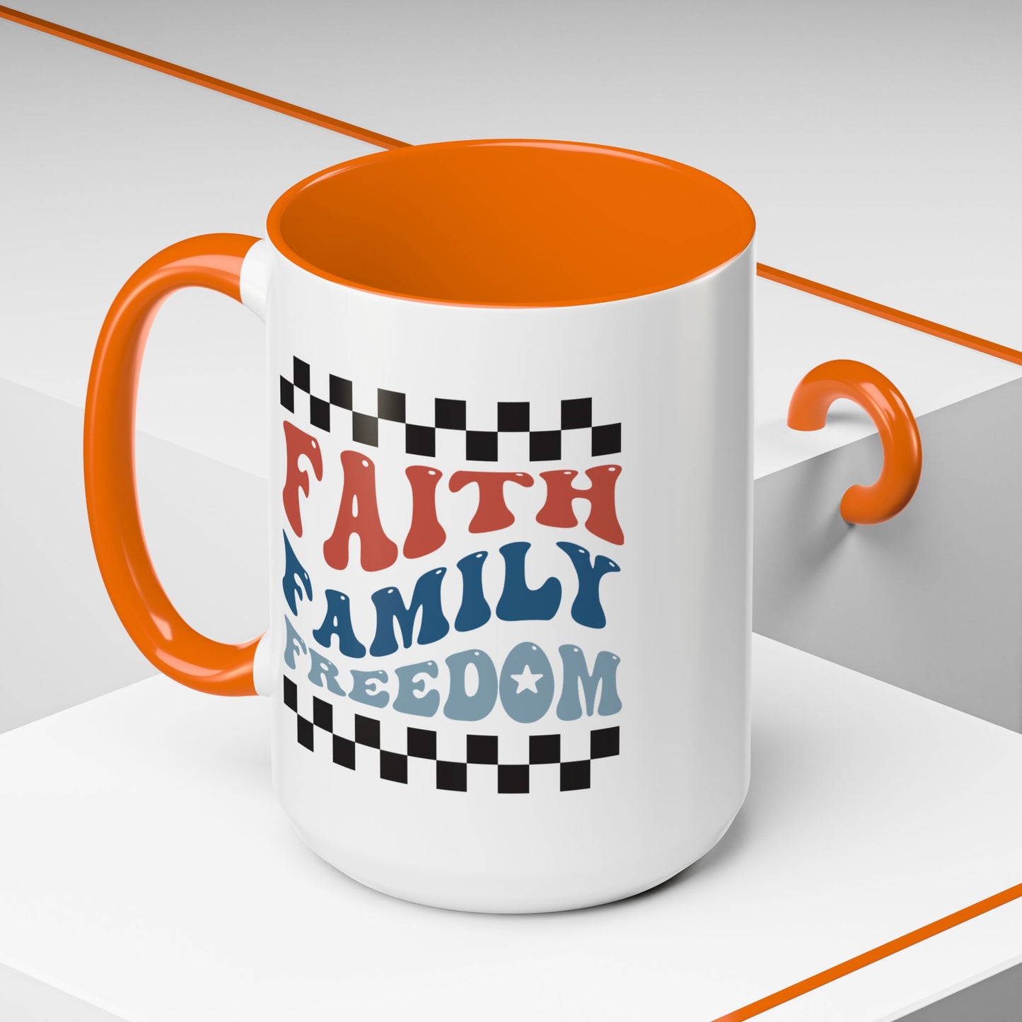 4th of July Mug - Faith Family Freedom