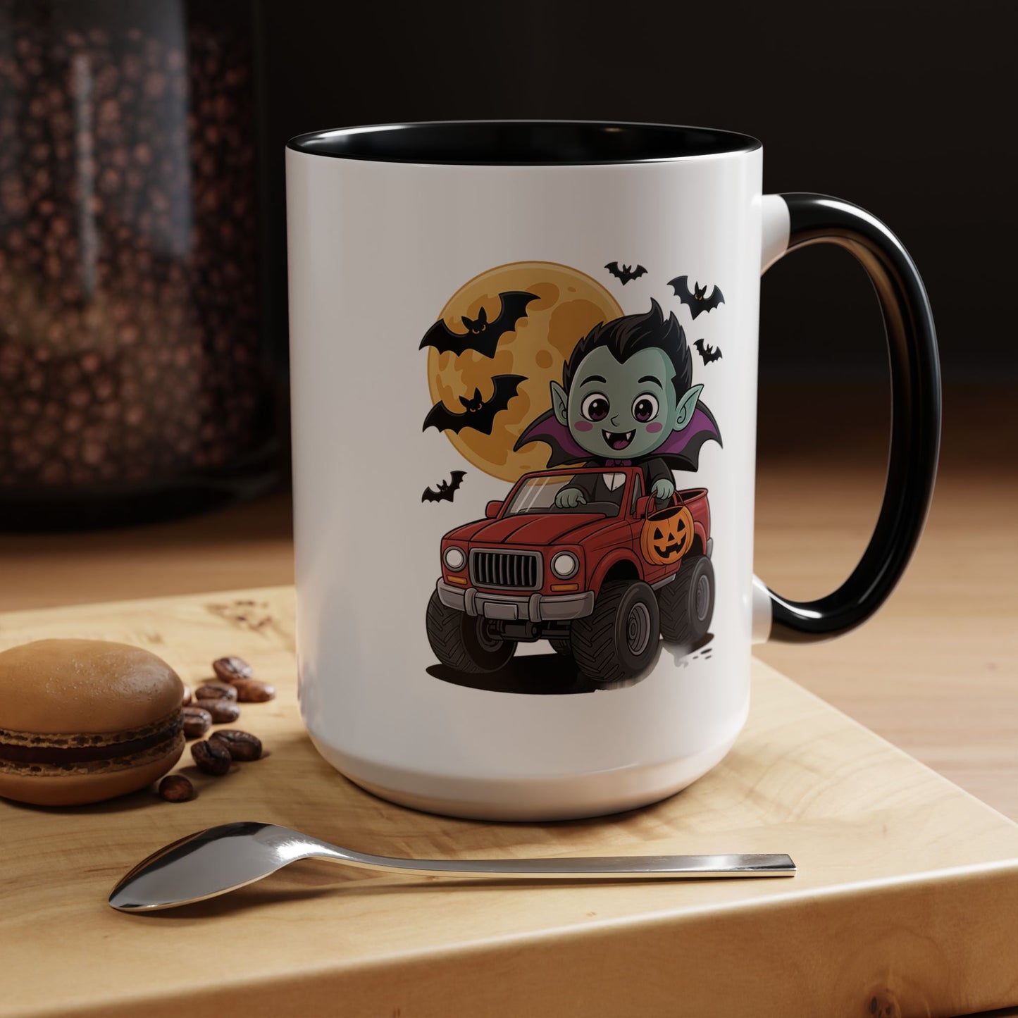 Halloween Mug - Driving Vampire