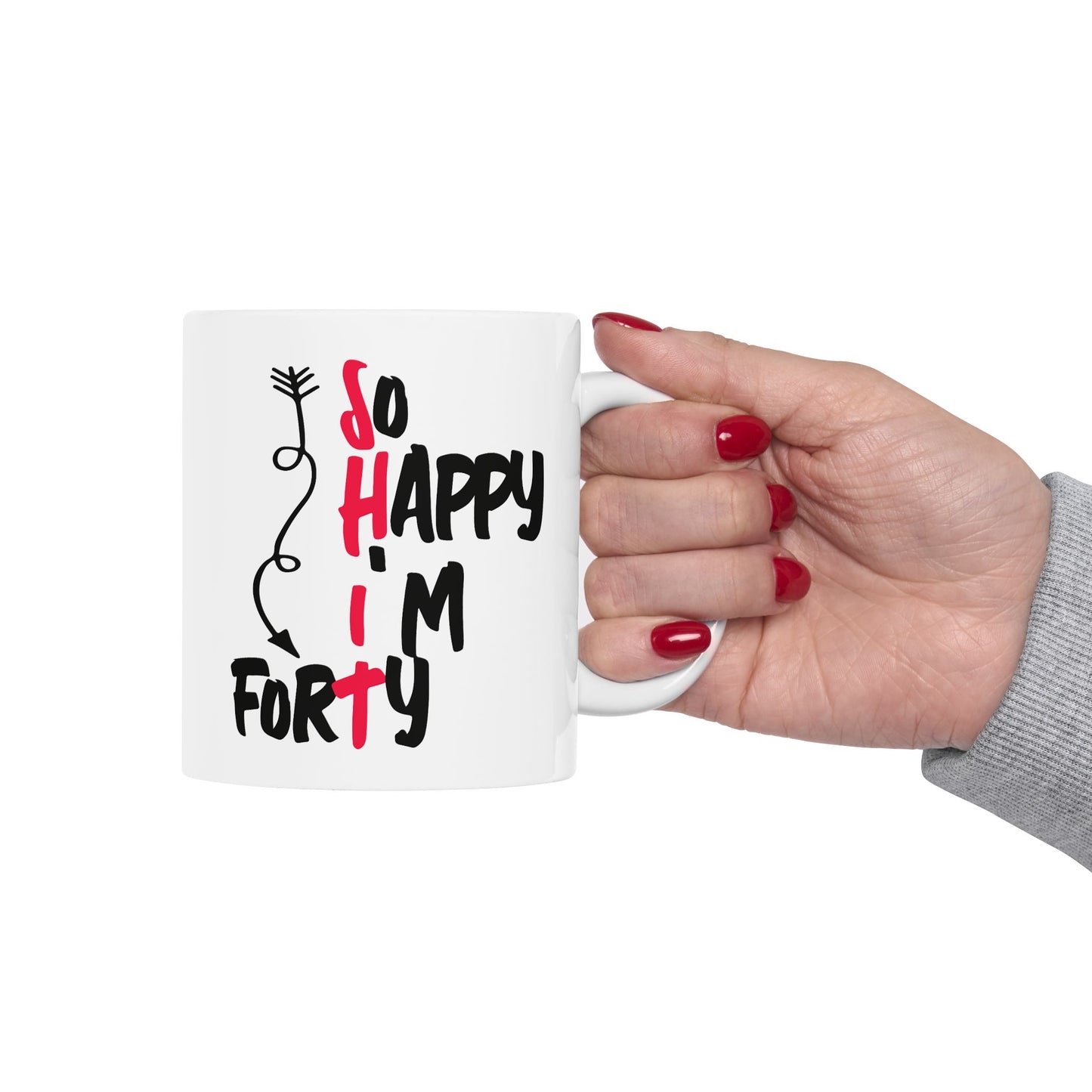Birthday Mug - So Happy I'm Forty