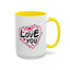 Valentine's Day Mug - Love You Heart Arrows