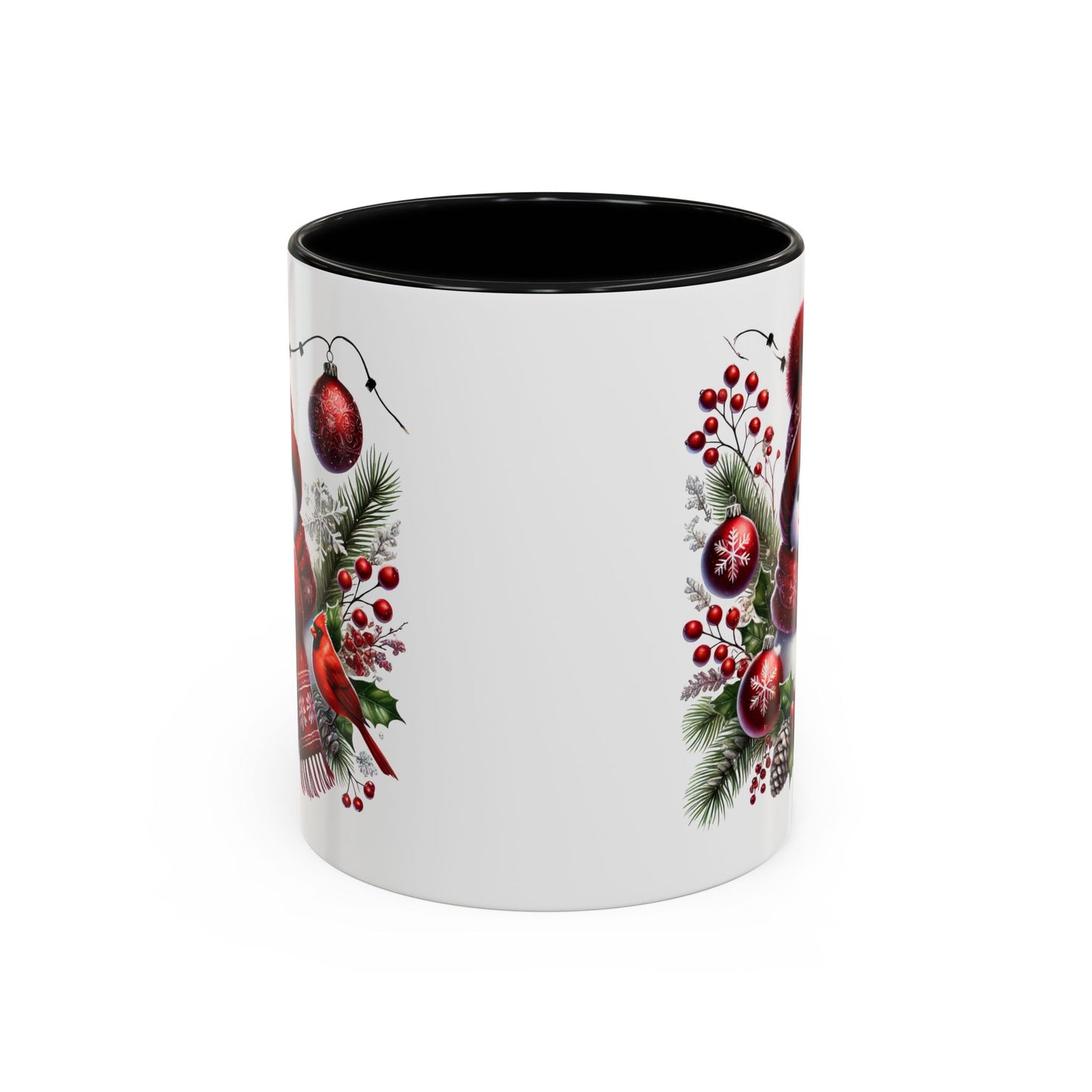 Christmas Mug - Burgundy Snowman