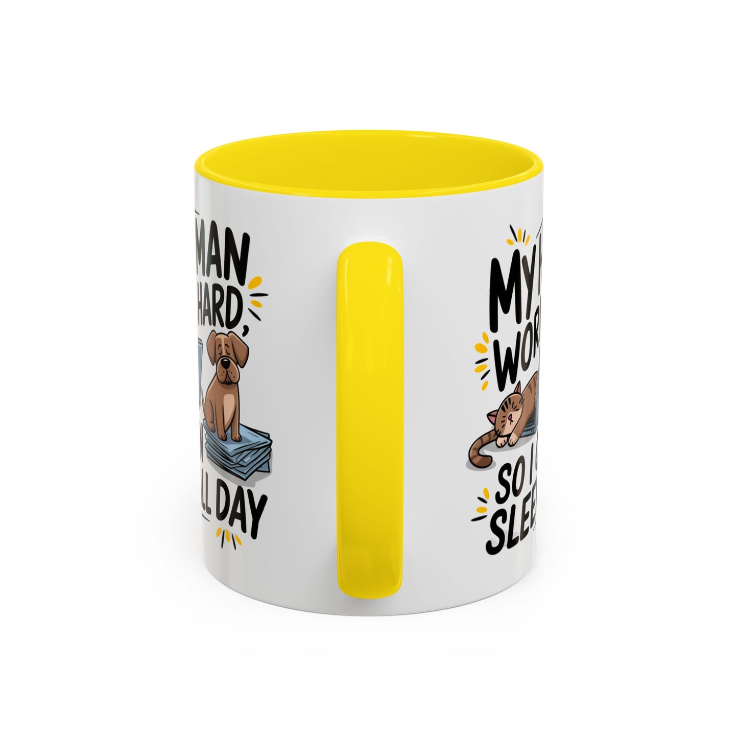 Animal Mug - My Human Works Hard