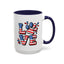 4th of July Mug - Animal Love USA Flag