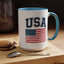 4th of July Mug - USA & Flag