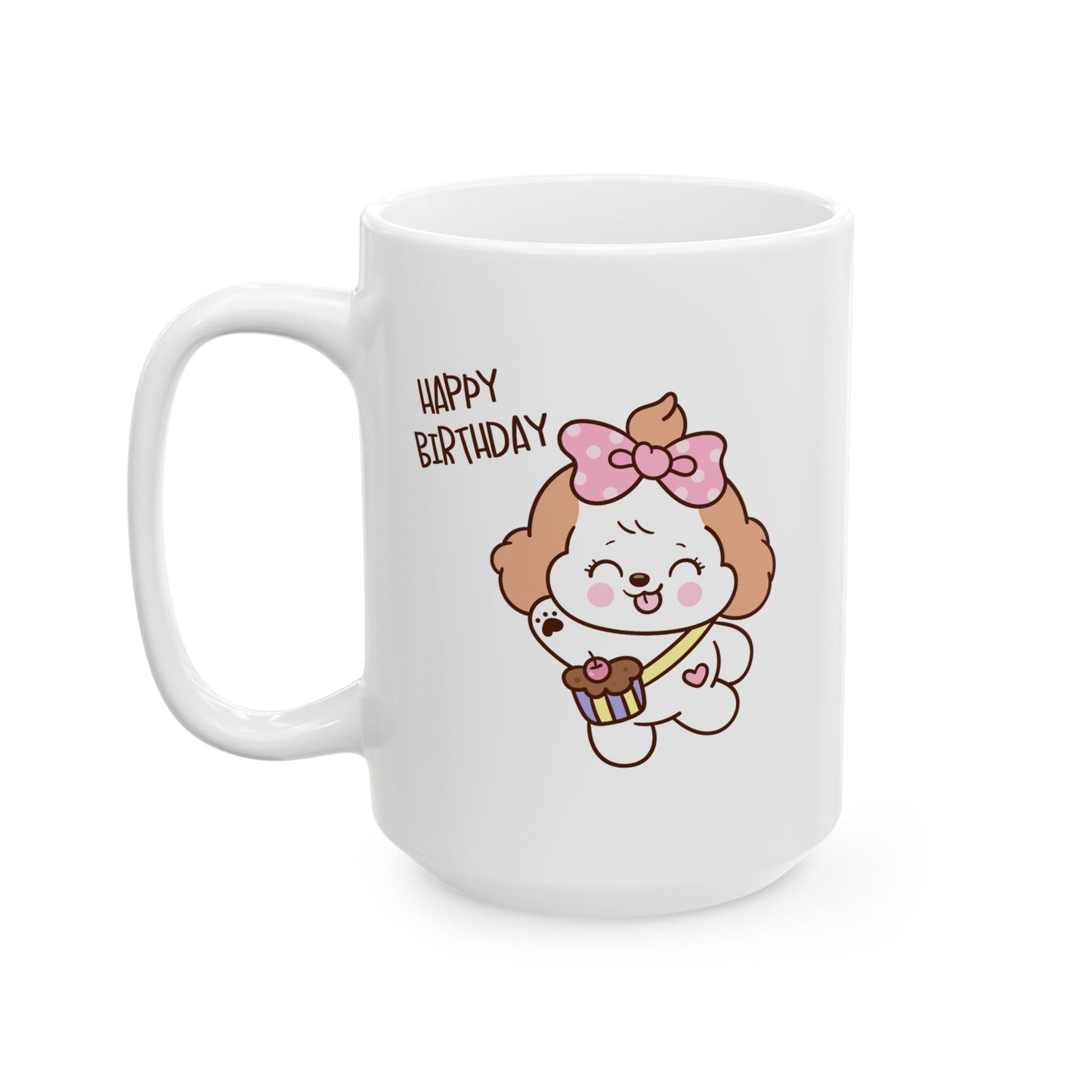Birthday Mug - Happy Birthday Cute Dog