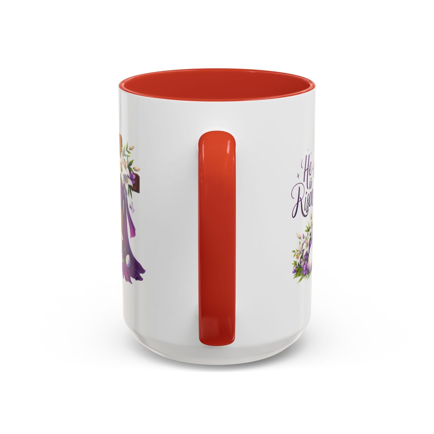 Easter Mug - He Is Risen Cross