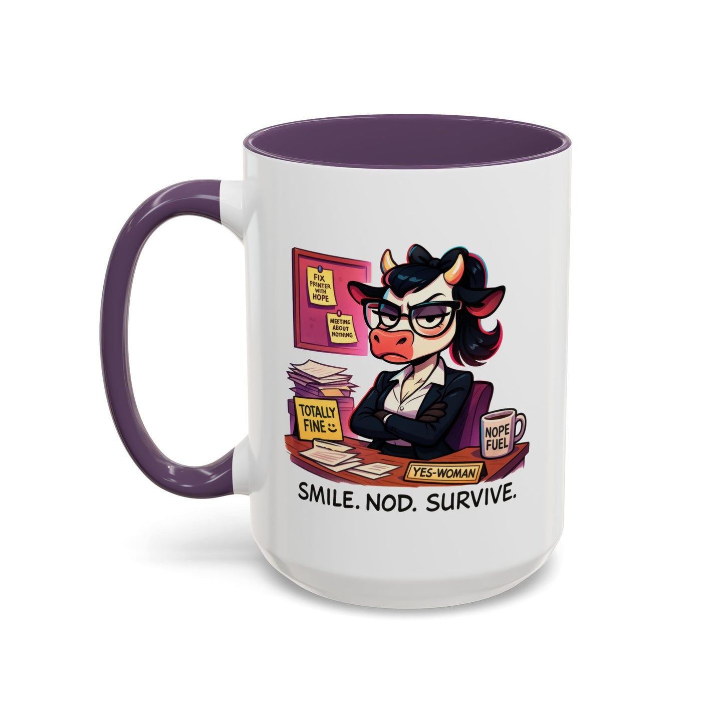Office Mug - Smile Nod Survive